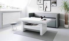 AVERSA coffee table (high gloss/wood-like decor)